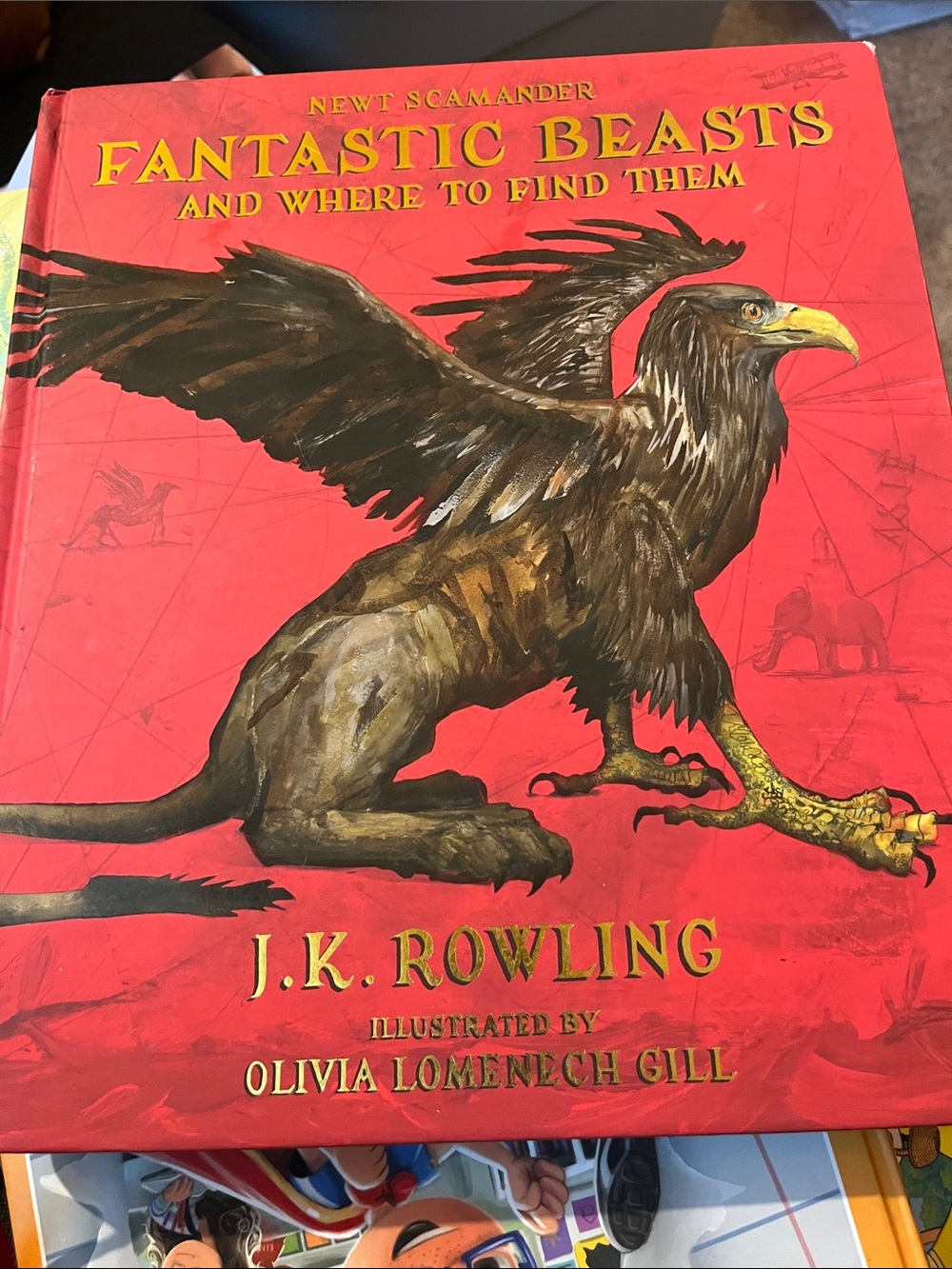 Fantastic Beasts and Where to Find Them by J.K. Rowling - Red Cover